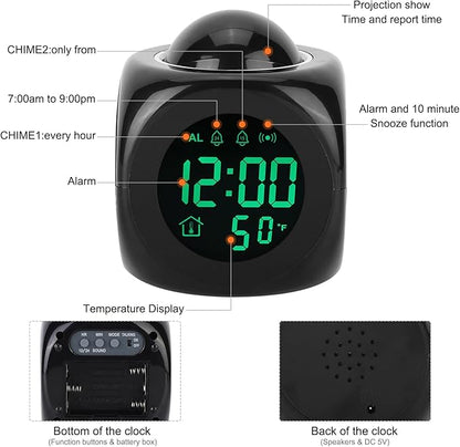 3-in-1 Projection Alarm Clock