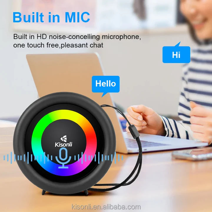 Speaker Kisonli S16, Bluetooth, Black