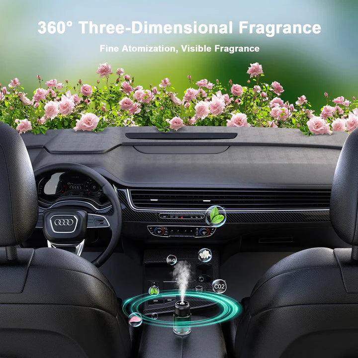 Car Humidifier Fragrance with Laser Light