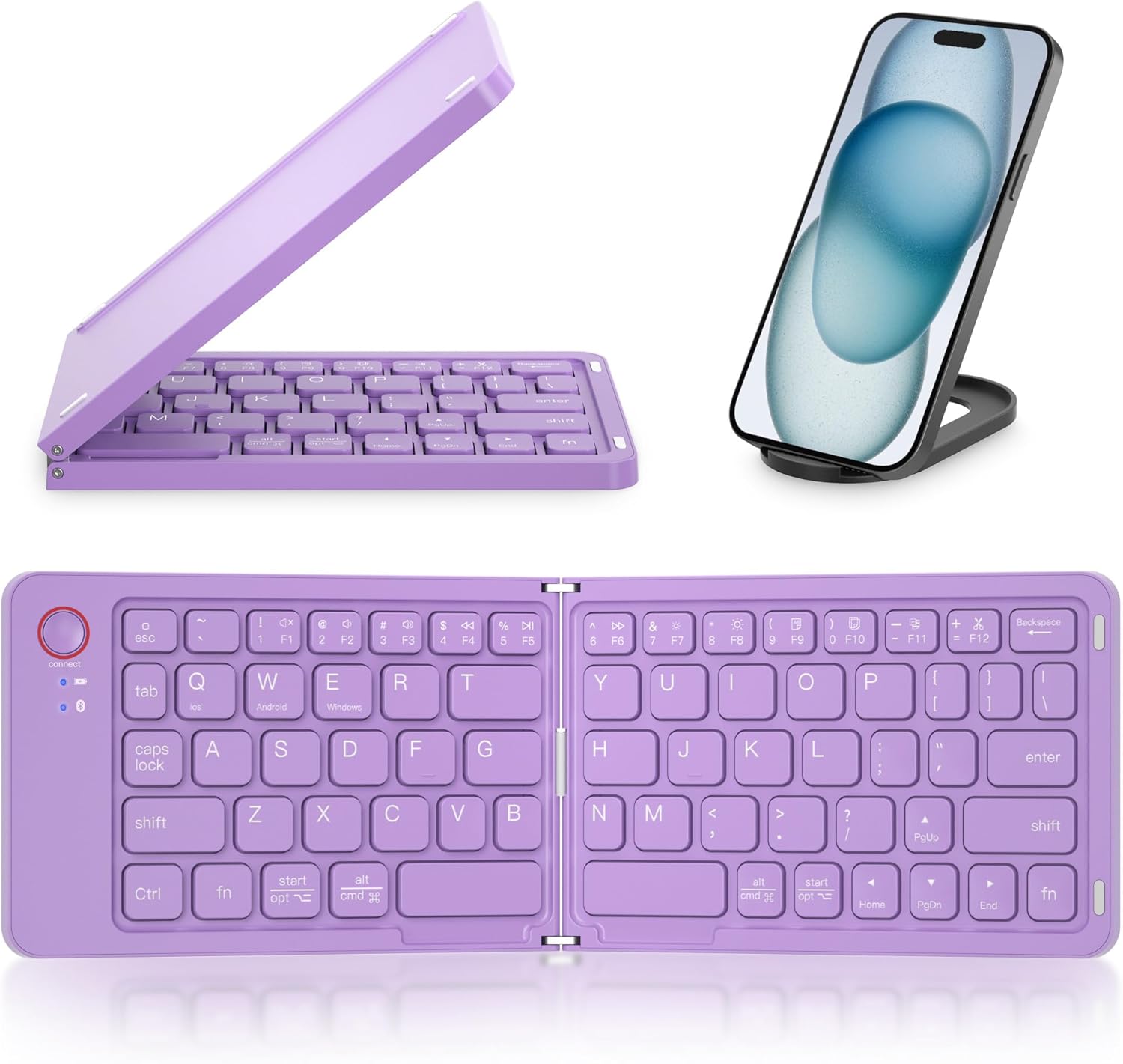 Folding Ultra-Thin Wireless Mini Bluetooth Keyboard