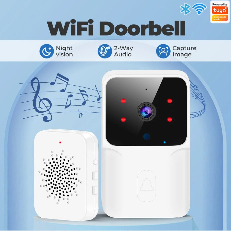 Smart Doorbell Camera Wireless with Bell 1080P