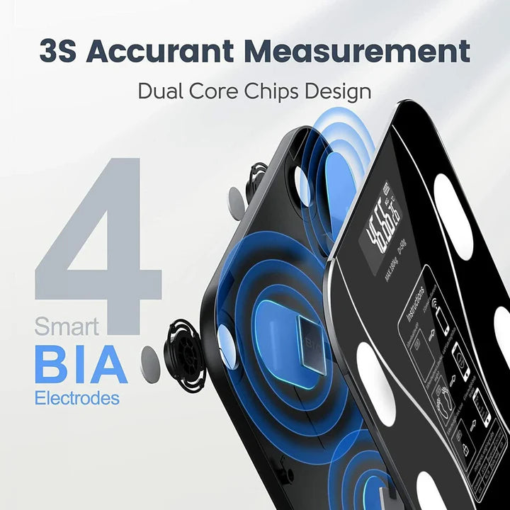 Sonifer Smart Digital Phone App Scale – Electronic Body Fat Scale with LED Display