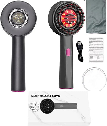 Laser Therapy Hair Growth Comb – Electric Scalp Massager &amp; Hair Oil Applicator Waterproof